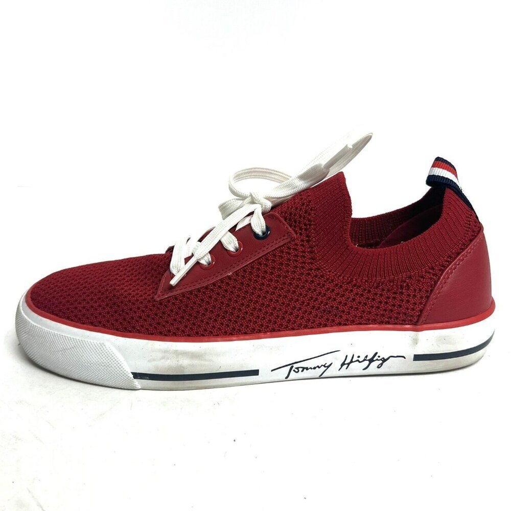 Tommy Hilfiger Women's Gessie Sneakers Red, Size 7.5 M